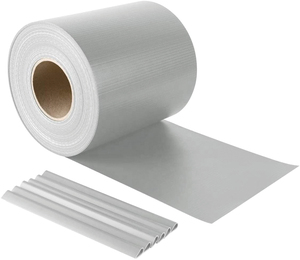 Striscia Frangivista in PVC + 20 Clip (450 Gr/M) Cm. 19x35 Mt Col. Grigio - Product Image 1