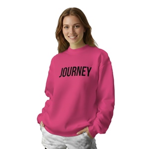 Sweat-shirt à col montant pour femme en polyester et coton molletonné 180g, épais, décontracté, respirant, séchage rapide, anti-plis, personnalisable - Product Image 1