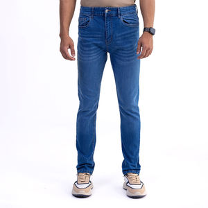 Pantalones Vaqueros de Mezclilla para Hombre de Alta Calidad, Corte Regular, Algodón Elástico, al por Mayor, Clásicos, Cómodos, Ajustados y Rectos - Product Image 1