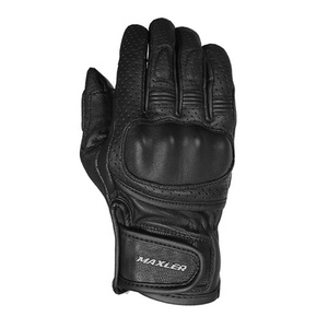 Gants de motard courts en cuir de haute qualité pour hommes, coupe-vent et protecteurs, gants courts à doigts coupés - Product Image 2