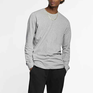 Camiseta de Manga Larga de Alta Calidad, 100% Algodón Poliéster, Ropa Lisa de Moda para Hombre y Mujer, Transpirable, Cuello Redondo - Product Image 6