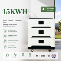 Sistema de Baterías Modular LiFePO4 Apilable de 51.2V 300Ah 15kWh, 8000 Ciclos, 10 Años de Garantía, para Sistemas de Almacenamiento de Energía Solar Doméstica