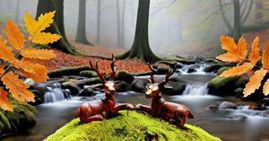 Estatua de ciervo de animales salvajes, escultura rústica de cabaña para decoración de cabina, diseño Art Deco, figuritas de animales del bosque, ilustraciones coleccionables - Product Image 2