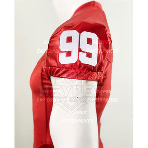 Camiseta de fútbol americano de sarga de aparejos de manga corta más vendida, camiseta de fútbol americano Popular de tallas para jóvenes y adultos - Product Image 6