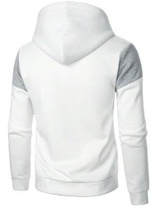 เสื้อฮู้ดดี้ดีไซน์ใหม่สำหรับผู้ชาย สีสันตัดกัน สวมใส่สบาย - Product Image 3