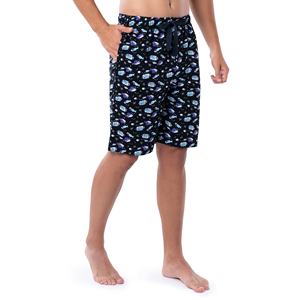 กางเกงขาสั้นผู้ชายพิมพ์ลาย แห้งเร็ว เอวยางยืด ผ้าโพลีเอสเตอร์ 100% ผ้าแคนวาส สำหรับฤดูร้อน กิจกรรมกลางแจ้ง ถักมือ สวมใส่สบาย - Product Image 2