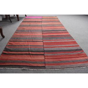 พรมวินเทจ ขนาด 4.5x8.7 ฟุต พรมปูพื้นสีแดงไล่เฉด พรมขนสัตว์ตุรกี - Product Image 3