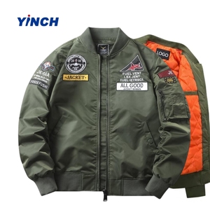 LAYENNE vendita calda di alta qualità giacca ricamata invernale personalizzata Bomber piumino da uomo - Product Image 1