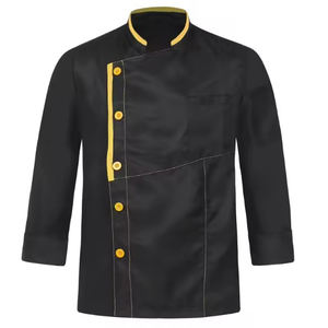 La mejor calidad transpirable Chef uniforme Hotel cocina uniforme Unisex manga larga cocina restaurante Bar Hotel uniformes - Product Image 4