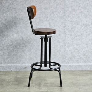 Tabouret de bar en fer de style industriel réglable en hauteur pour cuisine, bar à domicile, clubs - Product Image 3