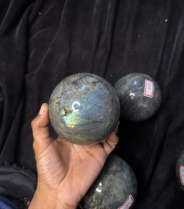 Natural High Quality Full Flashy Labradorite Sphere <b>Crystal</b> <b>Ball</b> Polished Healing Stone Home Decoration - Product Image 3