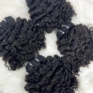 Paquete de cabello virgen birmano de alta calidad 2024 vendedor de cabello crudo con estilo Jerry Curl para mujeres - Product Image 3