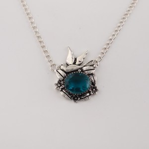 Collar Elegante de Plata de Ley 925 con Gema de Apatita, Diseño Único y Moderno, Regalo para Madre o Esposa - Product Image 3