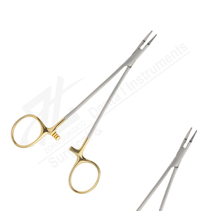 Porte-aiguilles Ryder, insert en carbure de tungstène manuel, joint de boîte, finition satinée, droit, 175 mm de long, certifié CE, usage chirurgical - Product Image 1