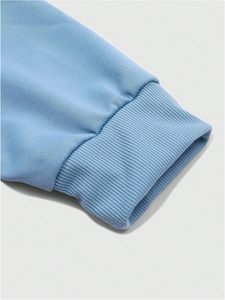 ชุดเสื้อฮู้ดพิมพ์ลายใยแมงมุมกางเกงขาบานสีน้ำเงินกางเกงขาบานและเสื้อสวมหัวชุดวอร์มสำหรับสไตล์วินเทจ - Product Image 5