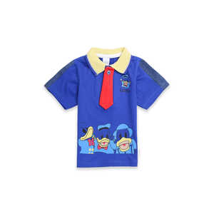Traje de verano gráfico de 2 piezas informal para niños, color azul-para bebés de 9 años - Product Image 3