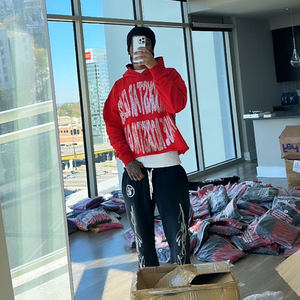 เสื้อฮู้ดสวมหัวแบบสวมหัวสำหรับทุกเพศเสื้อคอตตอน100% สีทึบระบายอากาศได้ดีเป็นมิตรกับสิ่งแวดล้อมสำหรับฤดูหนาวฤดูใบไม้ร่วงและฤดูหนาว - Product Image 4