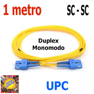 Cable de Fibra Óptica Monomodo Dúplex SC de 1M G652D SC/UPC a FC - Product Image 1