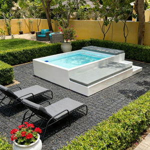 Piscina con azulejos en el borde, tamaño adulto, kit de piscina, piscina semi-enterrada, piscina rectangular - Product Image 1