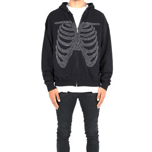 Chándal de Invierno con Capucha y Pedrería, Diseño Sólido, con Logotipo Personalizado, 100% Algodón, Colores Personalizables - Precio de Fábrica - Product Image 5