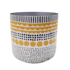 Handmade Customized Matt Silver American Design Iron Enamel Planter <b>PC</b> Pot for <b>Table</b> Top Decor Bronze Material Home Decoration - Product Image 2