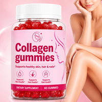 Gummies de collagène végétalien OEM en gros avec biotine et zinc pour la beauté de la peau et le soutien capillaire