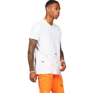 Camiseta de hombre de moda personalizada de OEM y conjunto de pista acampanada apilada-perfecto para Hombres Elegantes y atléticos - Product Image 3