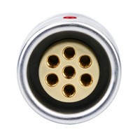 Konektor Bundar Push Pull Seri B Bexkom Harga Terjangkau 7 Pin Berlapis Emas Kuningan IP50 Pengunci Otomatis