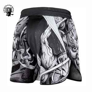 Shorts de MMA personnalisés de haute qualité, impression par transfert thermique, écologiques, respirants, à séchage rapide, en polyester/coton, rash guard - Product Image 2
