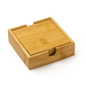 Set di Sottobicchieri in Bambù Magica Personalizzati, Gadget Promozionali - Product Image 2