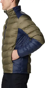 Chaqueta acolchada de relleno de algodón de temporada de invierno con estampado de burbujas de diseño personalizado para hombres de talla grande patrón de camuflaje recubierto procesado - Product Image 4