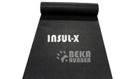 Rollo de Caucho SBR Reciclado de Alta Densidad de 4 mm de Beka Rubber, Revestimiento Ecológico de Aislamiento Acústico, Suelo Deportivo Antichoque