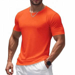 Camiseta de cuello redondo de secado rápido con mangas cortas Ropa de equipo de fitness y ocio transpirable Camiseta para correr para hombres y mujeres - Product Image 6
