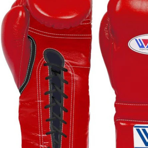 Gants de boxe à lacets Winning Rouge Noir Cuir véritable professionnel Gants d'entraînement de boxe Sparring Combat 8oz 10oz 12oz 14oz - Product Image 4
