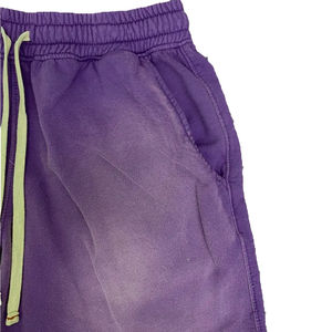 Short délavé à l'acide pour hommes, vêtements décontractés, shorts de détresse en coton fabriqués à l'extérieur avec délavage à l'acide, short de rédaction, prix bon marché, OEM - Product Image 5