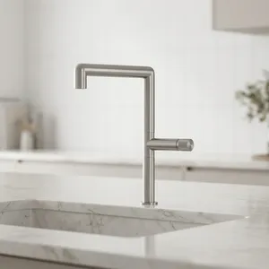 Elegante Grifo Monomando para Lavabo de Diseño CEA, 100% Hecho en Italia, de Acero Inoxidable con Cartucho Cerámico, para Baño - Product Image 3