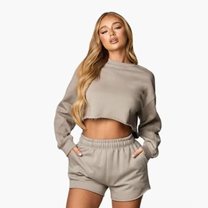 Great Quality OEM Custom <b>Plus</b> <b>Size</b> Eco-Friendly Plaid High Street Tracksuits Soft French Terry Cotton Polyester Regular Fit Set - Product Image 5