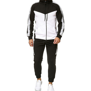 Chándal de lana con capucha y manga larga para hombre, OEM ODM, cremallera, última moda para adultos y niños, diseño estampado sólido - Product Image 2