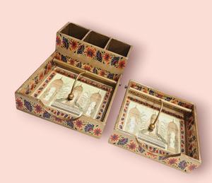 Handmade <b>Waterproof</b> Wood <b>Pen</b> Holder and Napkin Holder for Wedding Decoration & Gift - Product Image 1