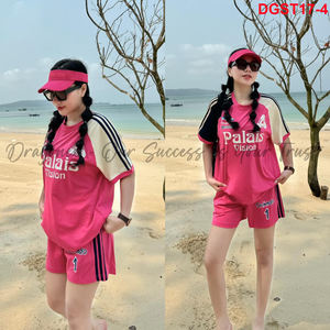 Printed Cotton <b>Women's</b> <b>Suits</b> Combined With Comfortable Loose <b>Shorts</b> 2024 Summer 100 Sets Special Price Customized Upon Request - Product Image 4