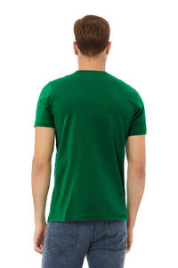 Camiseta de Manga Corta con Cuello Redondo para Hombre, Marca Personalizada, Verde Oscuro, 100% Algodón, Estilo Casual, Transpirable, Proveedor Mayorista - Product Image 3