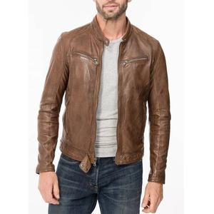 2025 nouveautés Gentleman mode chaud fermeture éclair Cardigan poche mince noir mâle hiver Pu cuir veste pour hommes - Product Image 2