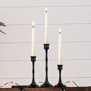 แท่นวางเชิงเทียนโลหะอะลูมิเนียมสีดำดีไซน์พิเศษที่ได้รับคะแนนสูงสุด - Product Image 3