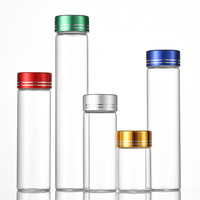 Flacon en verre transparent de 30 mm de qualité supérieure avec bouchon à vis, conteneur polyvalent pour médicaments, thé, capsules d'agarwood - Vente en gros