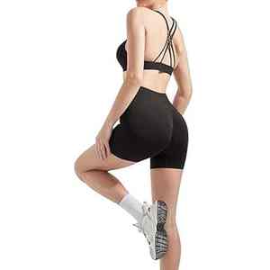 Ensemble de sport d'été pour femmes, soutien-gorge de sport, short, tenue, logo personnalisé, vêtements de sport, vêtements de fitness - Product Image 3