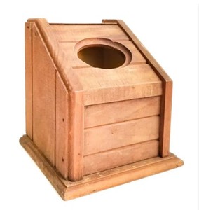 Caja de servilletas de cocina de bambú de lujo, dispensador de pañuelos faciales de forma cuadrada con decoración del hogar para uso en oficina y restaurante - Product Image 5