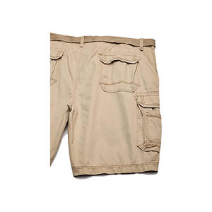 Short Cargo d'été décontracté pour hommes, grandes poches, coupe ajustée, taille douce, mode streetwear, décoration lavée en gros - Product Image 4