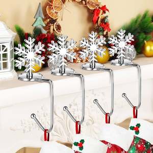 Unique Decorative Aluminum <b>Stocking</b> Holder Custom Size Modern Style Trending <b>Stocking</b> Holder for <b>Christmas</b> Decoration - Product Image 5
