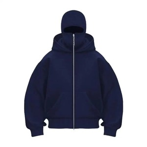 Moda Europea americana Moto Biker estilo Sudadera con capucha insignia diseño frontal hombres mujeres forrado Anti-retráctil longitud corta - Product Image 1