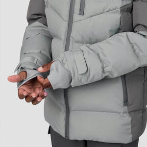 Veste bomber à capuche pour enfants grande taille en gros, veste matelassée coupe-vent ajustable pour enfants, sports de plein air - Product Image 3